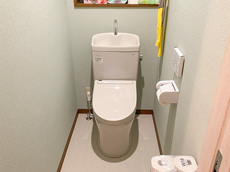 トイレリフォーム ２階に新設した、家族みんなが使いやすいトイレ